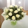 Dozen White Roses