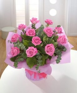 Dozen Pink Roses