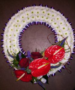 Based Wreath (Purple and Red)