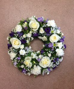 Lilac and White Wreath