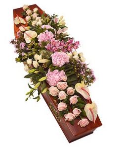Pastel Casket Spray