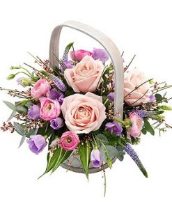 Pink and Mauve Basket