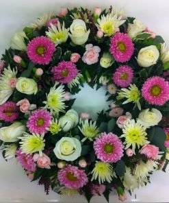 Pink and White Wreath