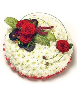 Red and White Posy
