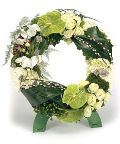 Rose and Orchid Wreath