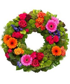 Vibrant Cluster Wreath