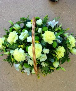 White, Creams and Green Basket