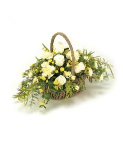 White, Yellow and Cream Basket