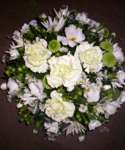 White and Green Posy